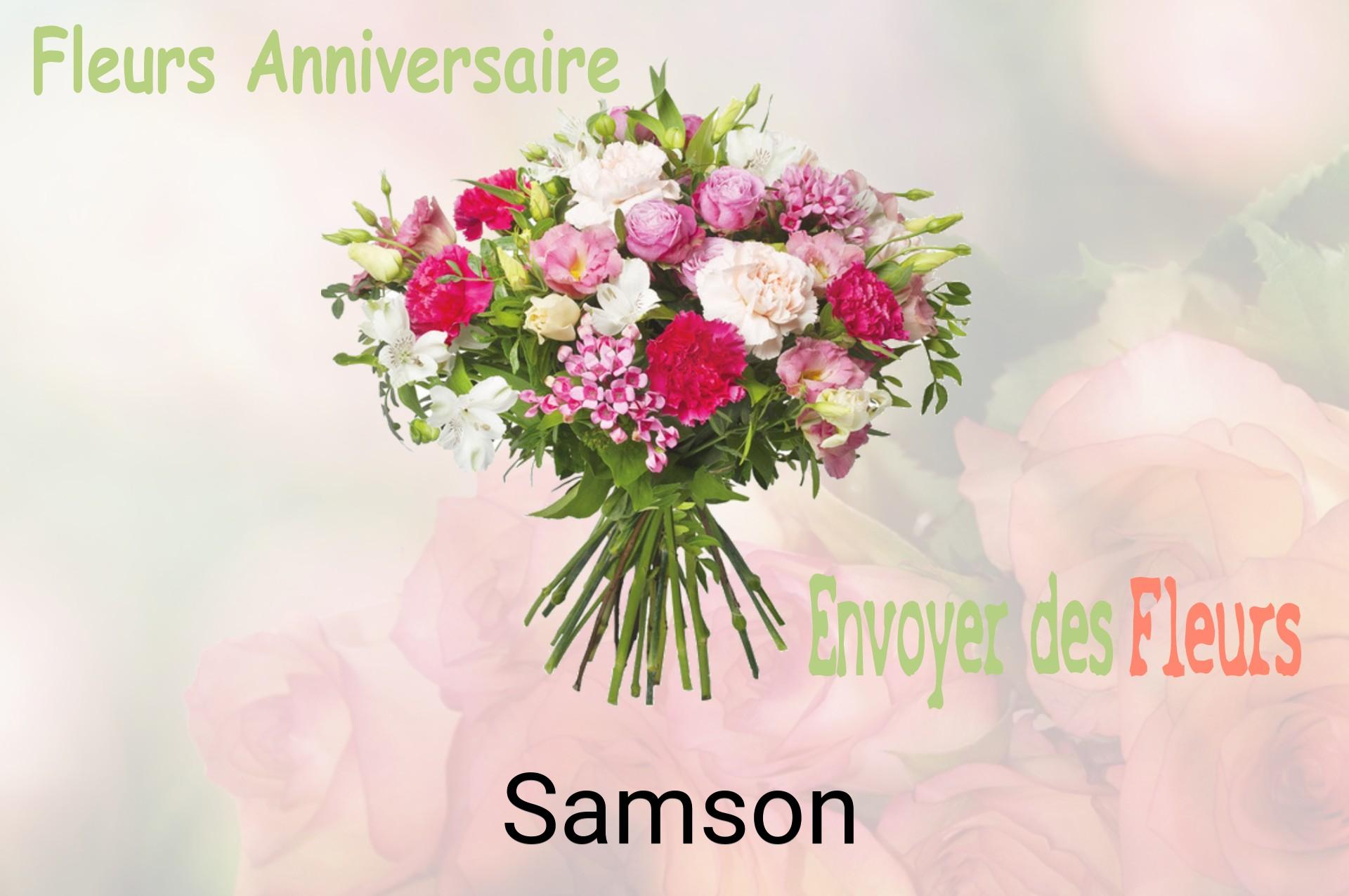 Bouquet de fleurs d’anniversaire livré à Samson