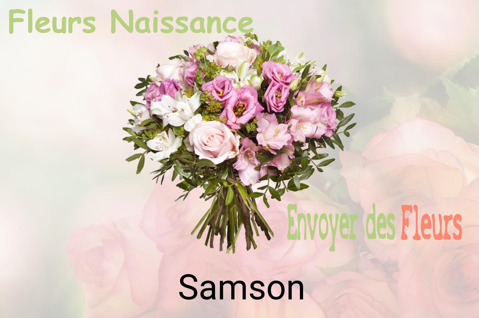 Bouquet de fleurs de naissance livré à Samson